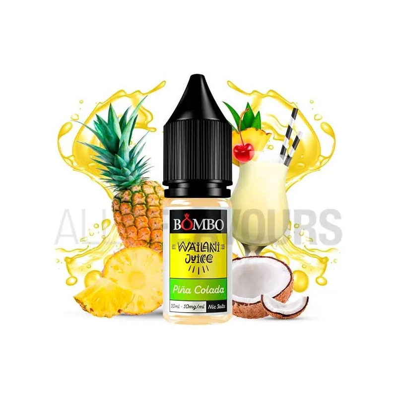 Líquido sales de nicotina piña colada de bombo en diferentes concentraciones Líquido sales de nicotina piña colada de bombo en diferentes concentraciones