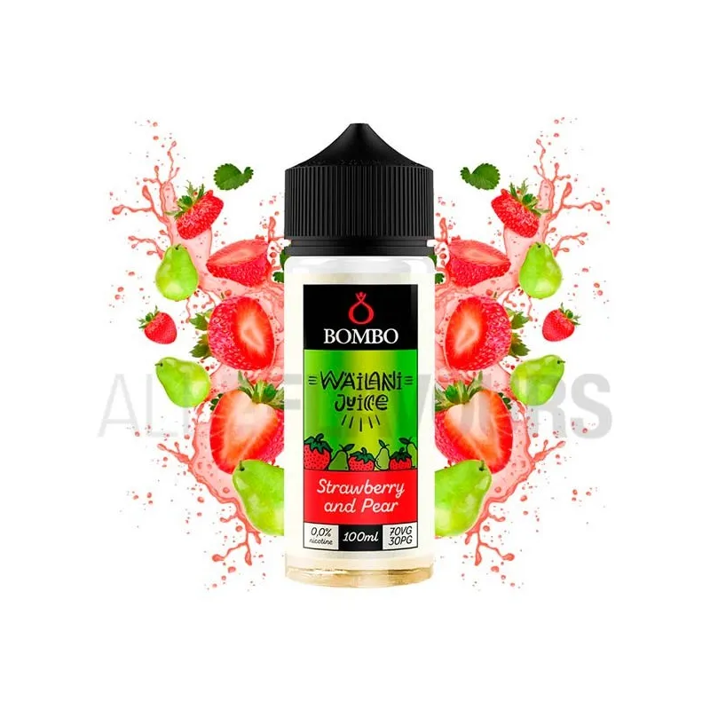 líquido vaper frutal 100 ml sin nicotina bombo strawberry pear líquido vaper frutal 100 ml sin nicotina bombo strawberry pear