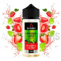 líquido vaper frutal 100 ml sin nicotina bombo strawberry pear