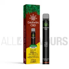 Vaper desechable CBD Darwin con sabor a refrescante bebida de cola. Pod CBD