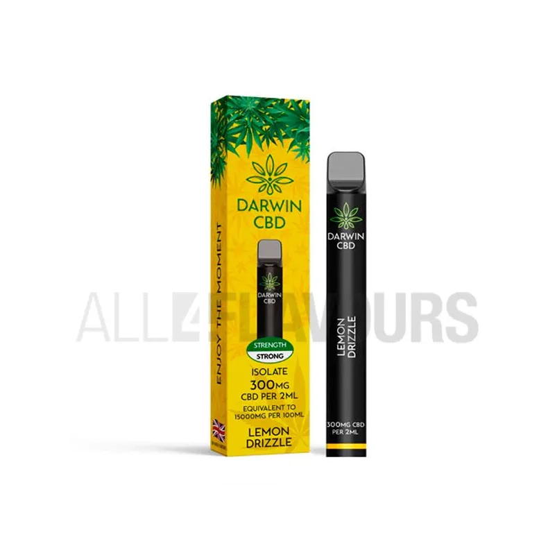 Vaper desechable CBD Darwin con sabor a limon con efecto amargo. Pod CBD Vaper desechable CBD Darwin con sabor a limon con efecto amargo. Pod CBD