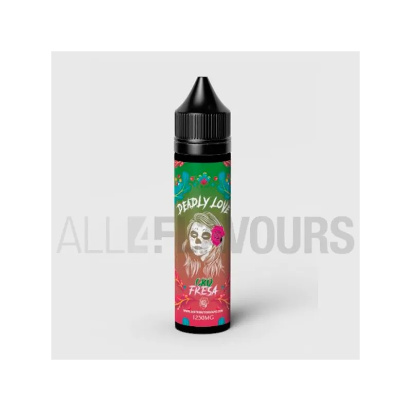 Líquido vaper CBD Deadly Love 50 ml con sabor a zumo de fresas frescas Líquido vaper CBD Deadly Love 50 ml con sabor a zumo de fresas frescas