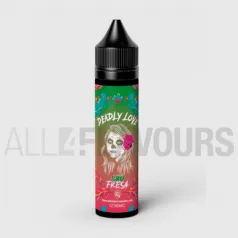 Líquido vaper CBD Deadly Love 50 ml con sabor a zumo de fresas frescas