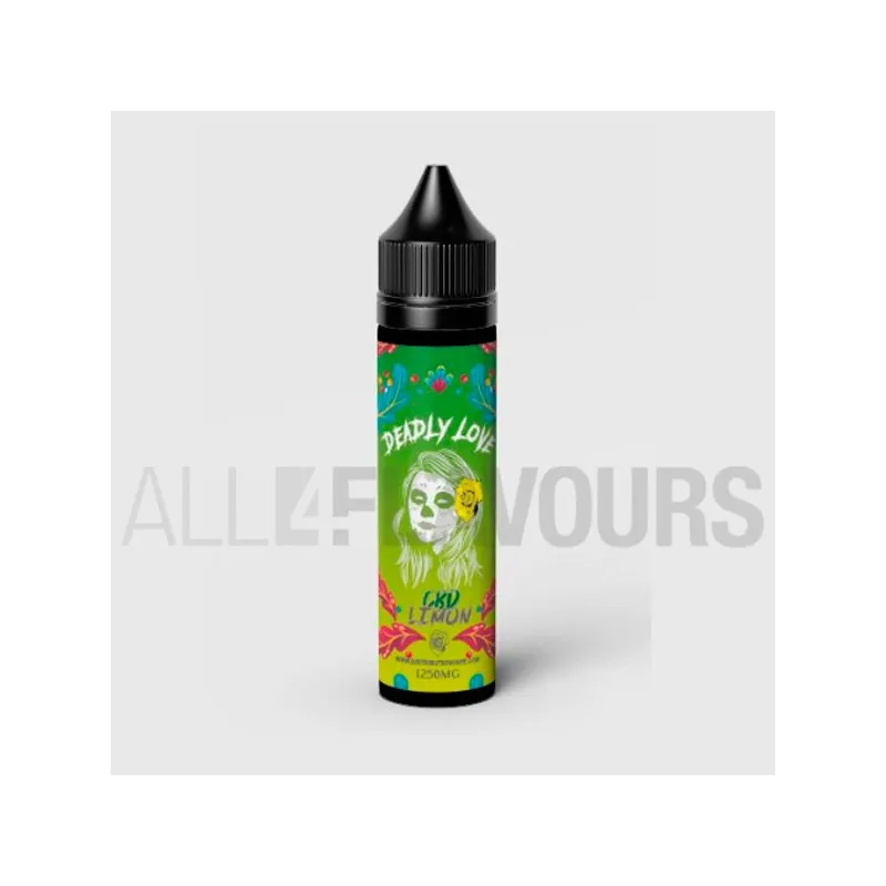 Líquido vaper CBD Deadly Love 50 ml con sabor a limón fresco Líquido vaper CBD Deadly Love 50 ml con sabor a limón fresco