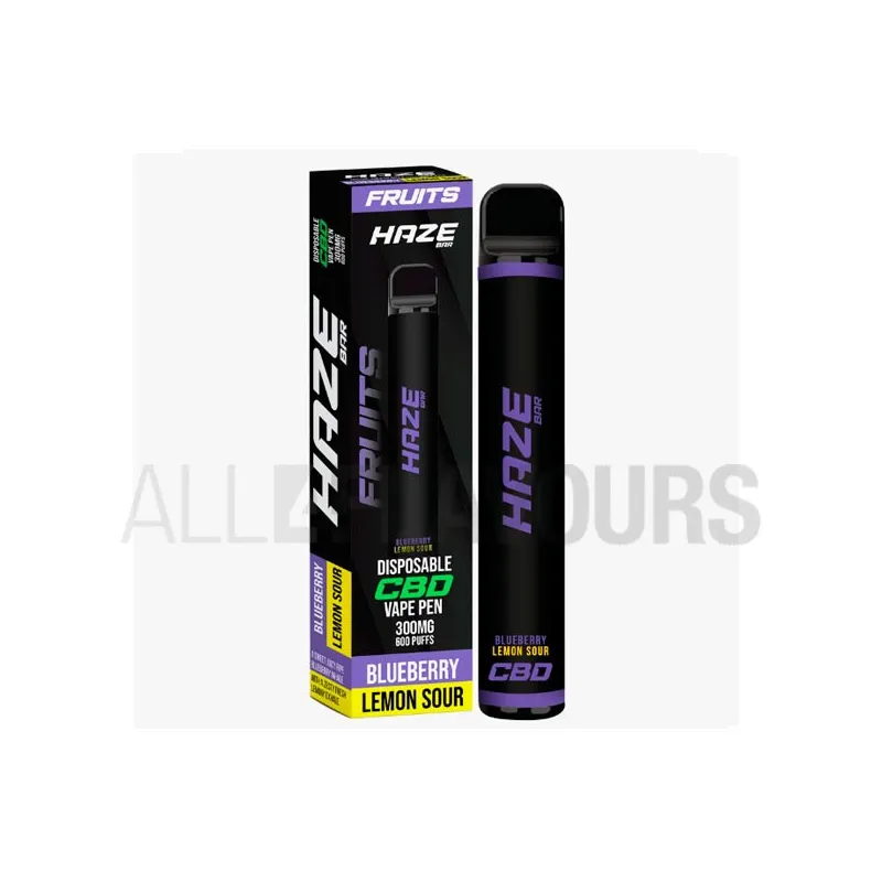 Vaper desechable CBD Haze Bar con sabor a arándanos con limon amargo. Pod CBD Vaper desechable CBD Haze Bar con sabor a arándanos con limon amargo. Pod CBD