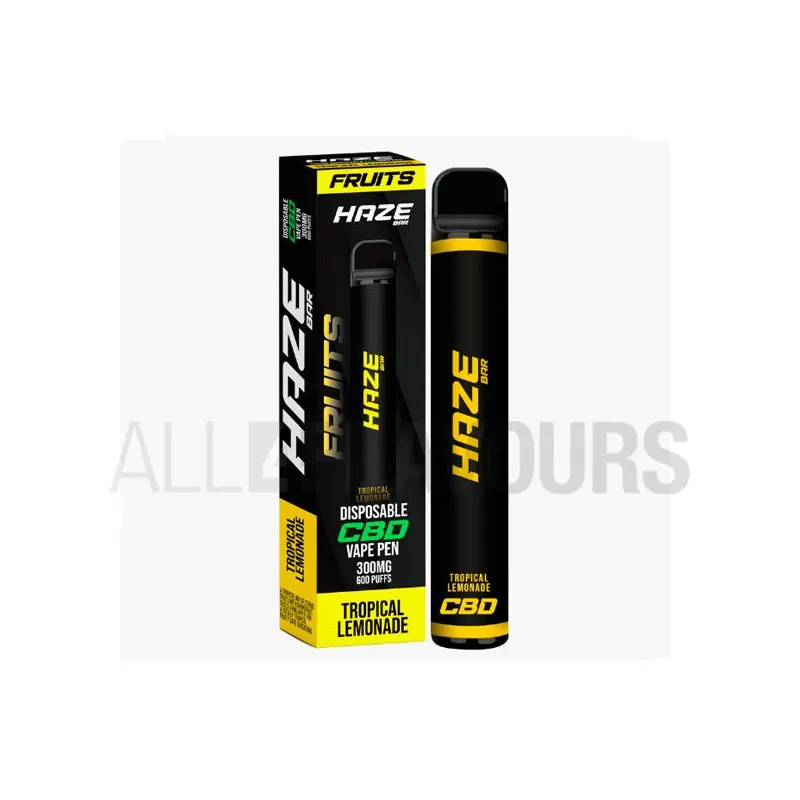 Vaper desechable CBD Haze Bar con sabor a limonada tropical. Pod CBD Vaper desechable CBD Haze Bar con sabor a limonada tropical. Pod CBD