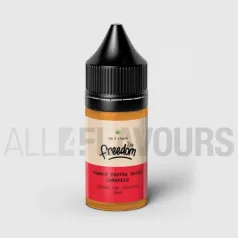 Líquido vaper CBD Freedom Life con sabor a tabaco, frutos secos y caramelo