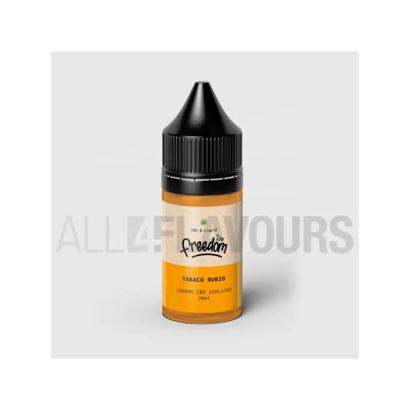 Líquido vaper CBD Freedom Life con sabor a tabaco rubio. Líquido vaper CBD Freedom Life con sabor a tabaco rubio.