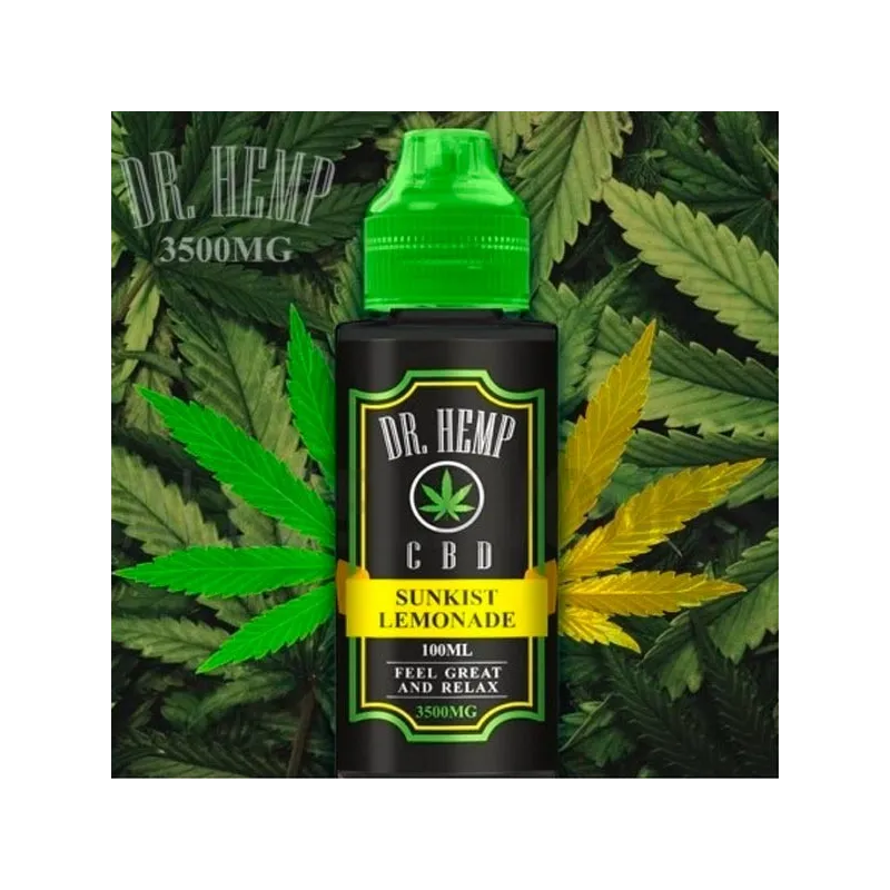 Líquido vapeo CBD DR Hemp con sabor a fresca limonada. Líquido vapeo CBD DR Hemp con sabor a fresca limonada.