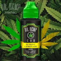 Líquido vapeo CBD DR Hemp con sabor a fresca limonada.