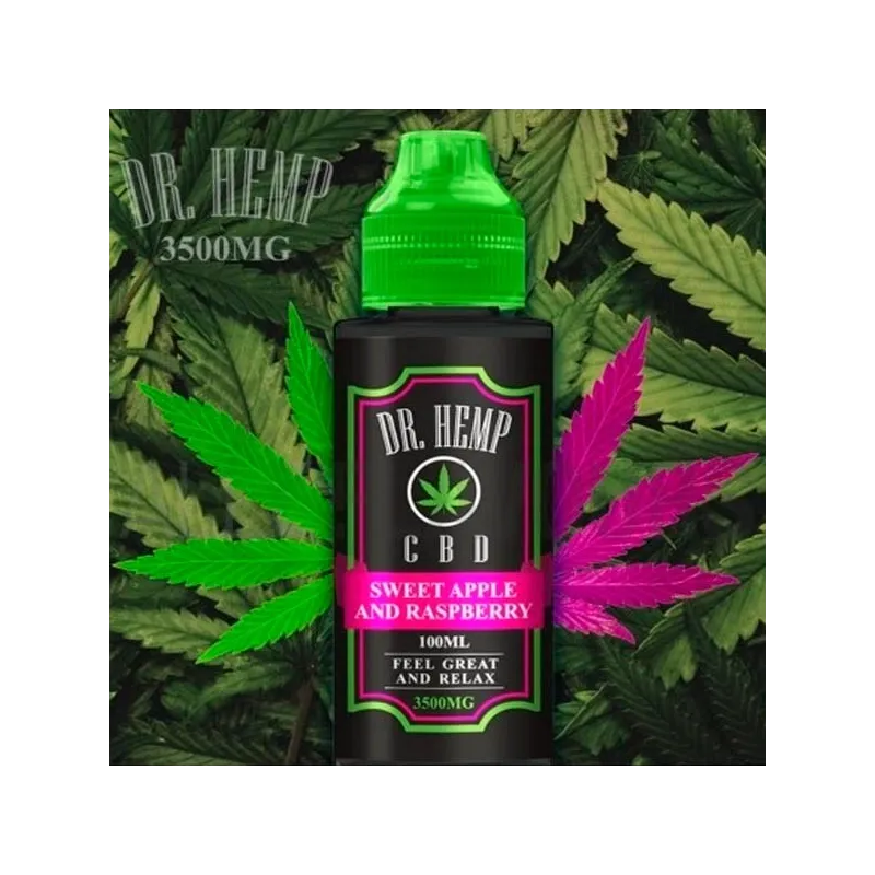 Líquido vapeo CBD DR Hemp con sabor a manzana y frambuesas rojas dulces Líquido vapeo CBD DR Hemp con sabor a manzana y frambuesas rojas dulces