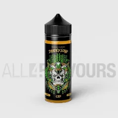 Líquido vaper CBD sabor a manzana y plátano de la marca Deadly Love Special Skull