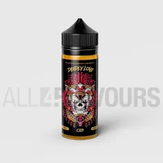 Líquido vaper CBD sabor a melocotón, naranja de la marca Deadly Love Special Skull