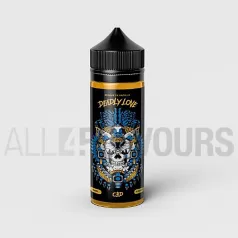 Líquido vaper CBD sabor a batido de vainilla de la marca Deadly Love Special Skull