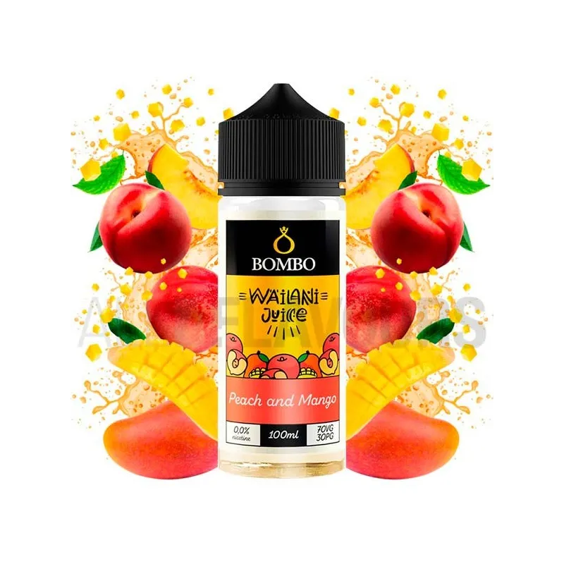 líquido vapeo peach mango 100 ml frutal fresco de la marca bombo líquido vapeo peach mango 100 ml frutal fresco de la marca bombo