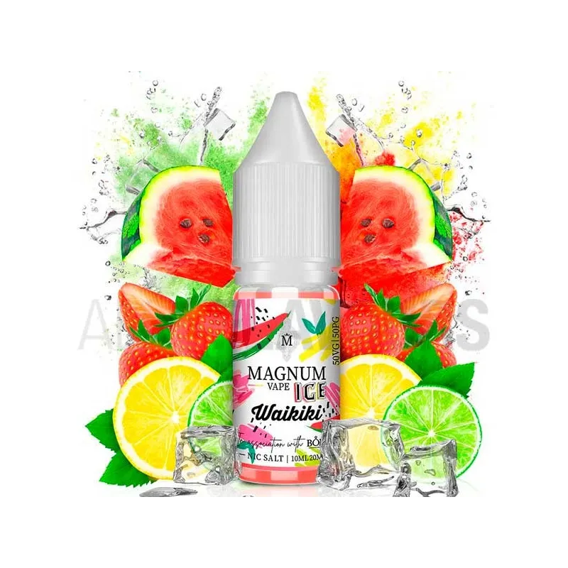 Líquido sales de nicotina Waikiki 10 ml 10/20 MG Magnum Vape con sabor frutal Líquido sales de nicotina Waikiki 10 ml 10/20 MG Magnum Vape con sabor frutal