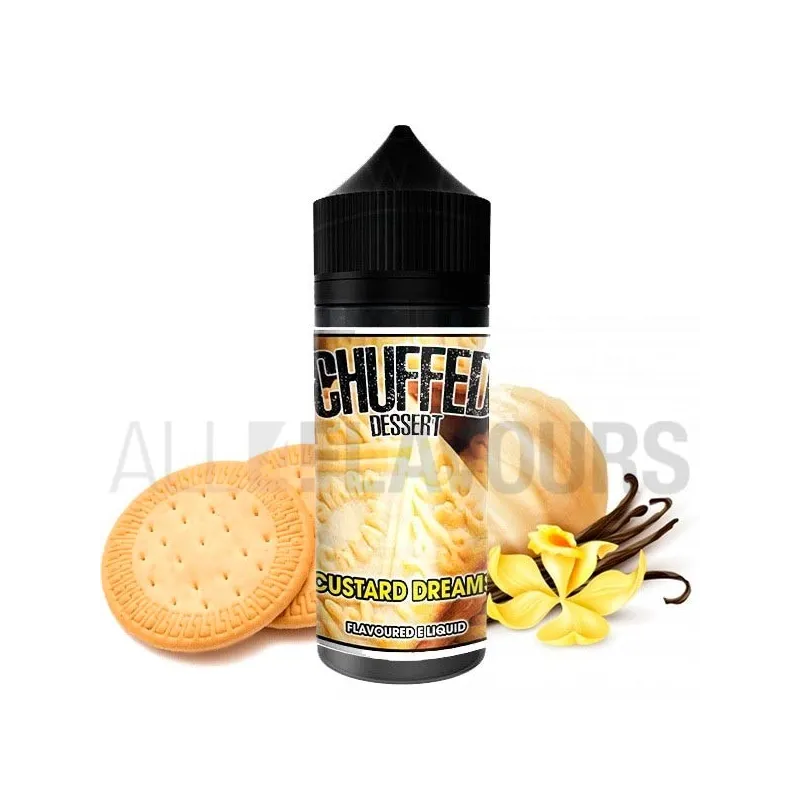 líquido vapeo sin nicotina Custard Dream 100 ml Chuffed Dessert sabor a galleta líquido vapeo sin nicotina Custard Dream 100 ml Chuffed Dessert sabor a galleta
