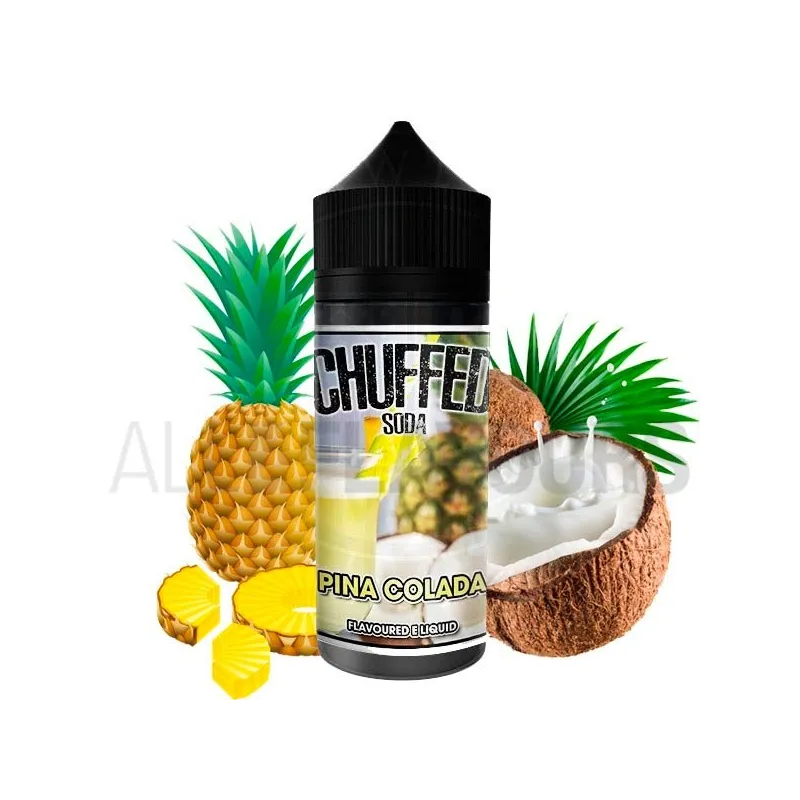 líquido vapeo sin nicotina Piña colada 100 ml Chuffed Dessert sabor piña colada líquido vapeo sin nicotina Piña colada 100 ml Chuffed Dessert sabor piña colada