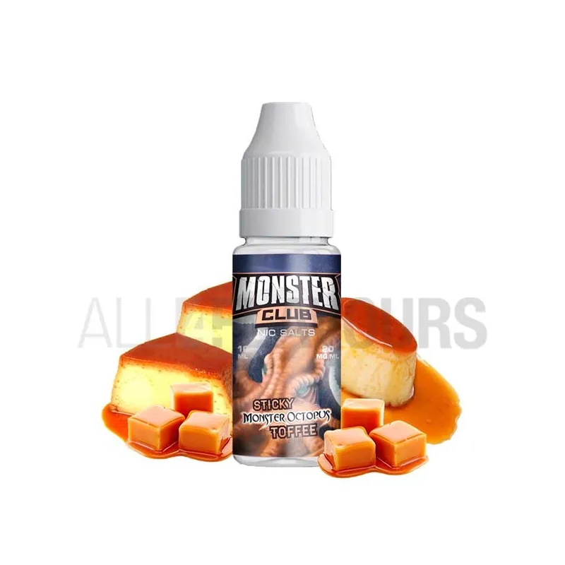 líquido sales de nicotina con sabor a flan con caramelo Sticky Monster Octopus 10 ml 10/20 MG Monster líquido sales de nicotina con sabor a flan con caramelo Sticky Monster Octopus 10 ml 10/20 MG Monster