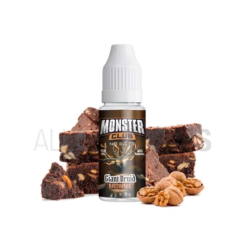 líquido sales de nicotina Giant Druid Brownie 10 ml 10/20 MG Monster con sabor a brownie líquido sales de nicotina Giant Druid Brownie 10 ml 10/20 MG Monster con sabor a brownie