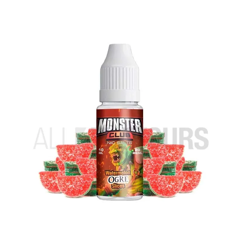 Líquido sales de nicotina Watermelon Ogre Slices 10 ml 10/20 MG Monster sabor gominola Líquido sales de nicotina Watermelon Ogre Slices 10 ml 10/20 MG Monster sabor gominola