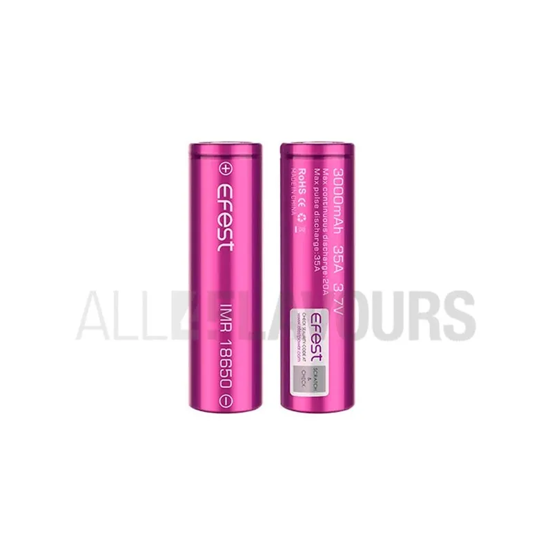Baterías IMR 18650 3000 Mah Efest  (pack 2)