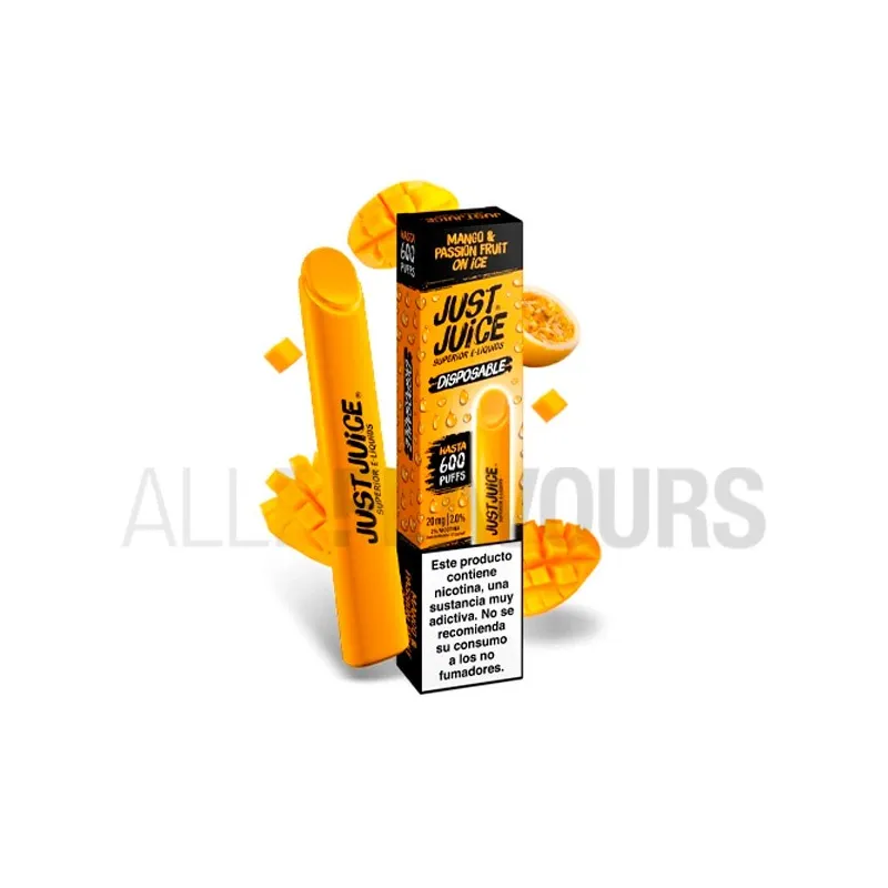 Vaper desechable mango passion fruit 20 mg nicotina just juice Vaper desechable mango passion fruit 20 mg nicotina just juice