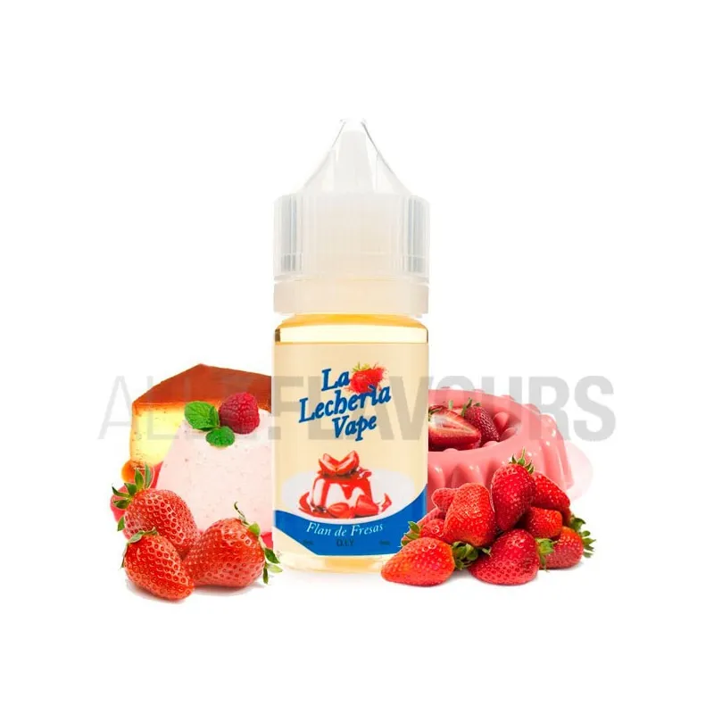 fabrica tus líquidos de vapeo con el aroma Flan de Fresas 30 ml La Lecheria Vape con sabor a flan con fresas fabrica tus líquidos de vapeo con el aroma Flan de Fresas 30 ml La Lecheria Vape con sabor a flan con fresas