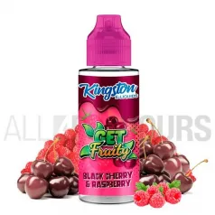 Líquido vapeo mezcla de cerezas negras y frambuesas frescas
