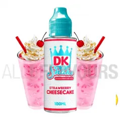 delicioso líquido de vapeo con sabor a batido de tarta de queso con fresas