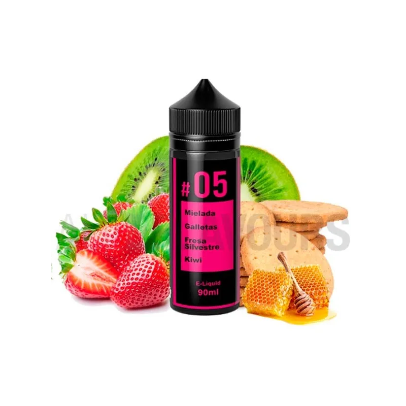 Líquido vapeo mezcla de galleta, kiwi fresas y miel 90 ml de TOB Líquido vapeo mezcla de galleta, kiwi fresas y miel 90 ml de TOB