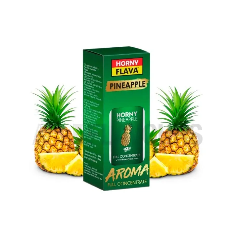 Concentrado vapeo Horny Flava pineapple 30 ml sin nicotina con sabor a piña Concentrado vapeo Horny Flava pineapple 30 ml sin nicotina con sabor a piña