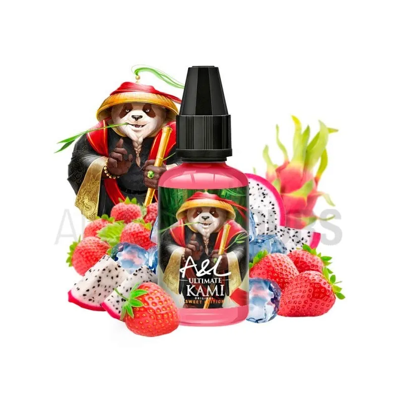 Concentrado vapeo de la marca A&L con sabor a fruta del dragón con fresas y hielo Concentrado vapeo de la marca A&L con sabor a fruta del dragón con fresas y hielo