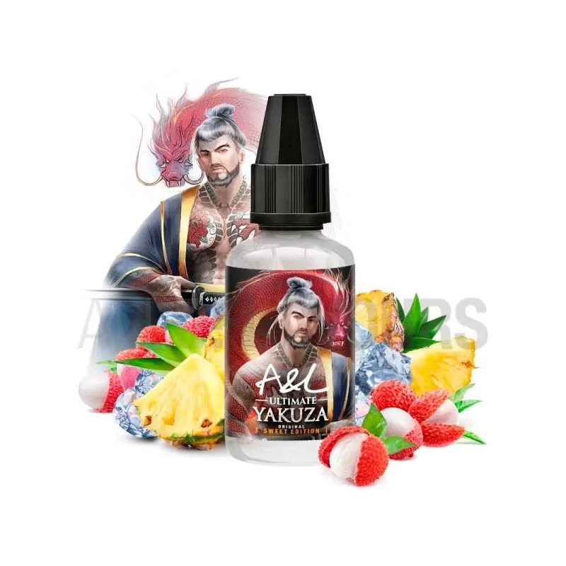 Concentrado vapeo de la marca A&L con sabor a lichi, piña y hielo Concentrado vapeo de la marca A&L con sabor a lichi, piña y hielo