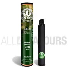 Pod desechable CBD Goji Og con terpenos natuales de 250 mg y 600 caladas