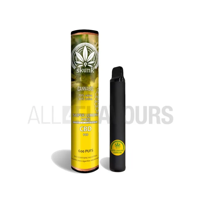 Pod desechable CBD Lemon Haze con terpenos naturales de 250 mg y 600 caladas Pod desechable CBD Lemon Haze con terpenos naturales de 250 mg y 600 caladas
