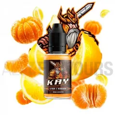 Aroma vapeo de la marca Xcaliburn con delicioso sabor mandarina y limón.