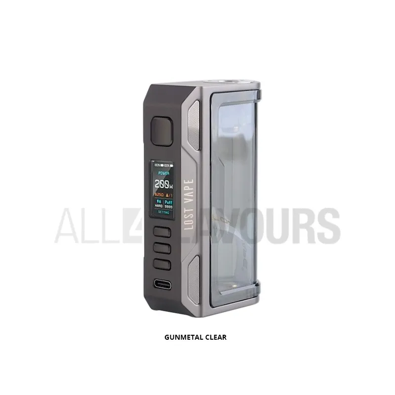 Mod vapeo thelema lost vape gunmetal clear