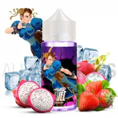 Líquido vaper económico Fuel 100 ml sabor fruta del dragón y fresas con efecto frío