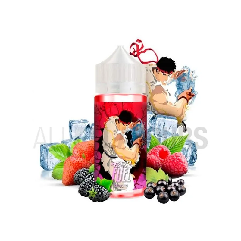 Líquido vaper económico Fuel 100 ml sabor frutos del bosque con efecto frío