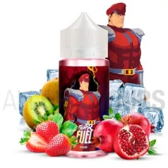 Líquido vaper económico Fuel 100 ml sabor de la granada, kiwi y fresas con efecto frío