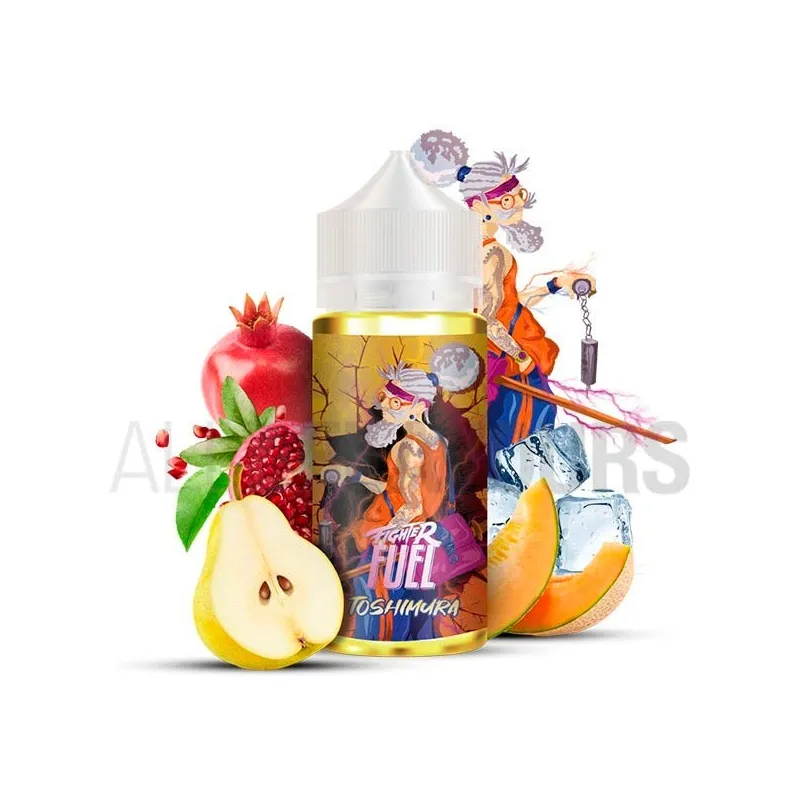 Líquido vaper económico Fuel 100 ml sabor melón, pera y granada con efecto frío Líquido vaper económico Fuel 100 ml sabor melón, pera y granada con efecto frío