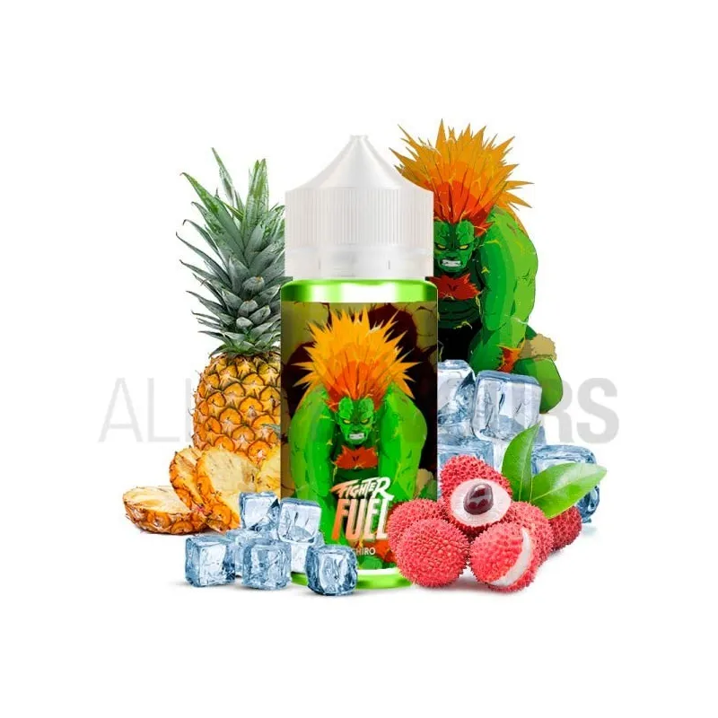 Líquido vaper económico Fuel 100 ml sabor a piña y lichis con efecto frío Líquido vaper económico Fuel 100 ml sabor a piña y lichis con efecto frío