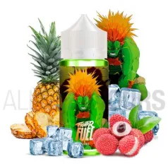 Líquido vaper económico Fuel 100 ml sabor a piña y lichis con efecto frío