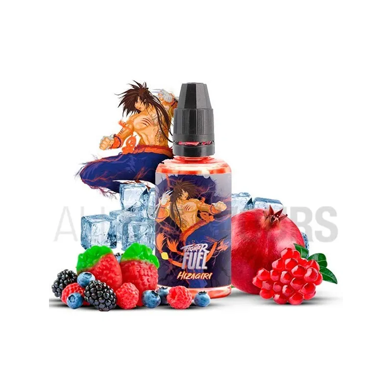 Aroma vapeo Hizagiri marca Fuel 30 ml con delicioso sabor a frutos del bosque y granada Aroma vapeo Hizagiri marca Fuel 30 ml con delicioso sabor a frutos del bosque y granada
