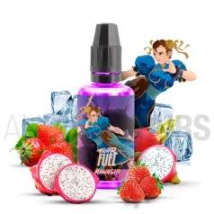 Aroma vapeo Mawashi marca Fuel 30 ml con sabor a fruta del dragón y fresas con efecto frío