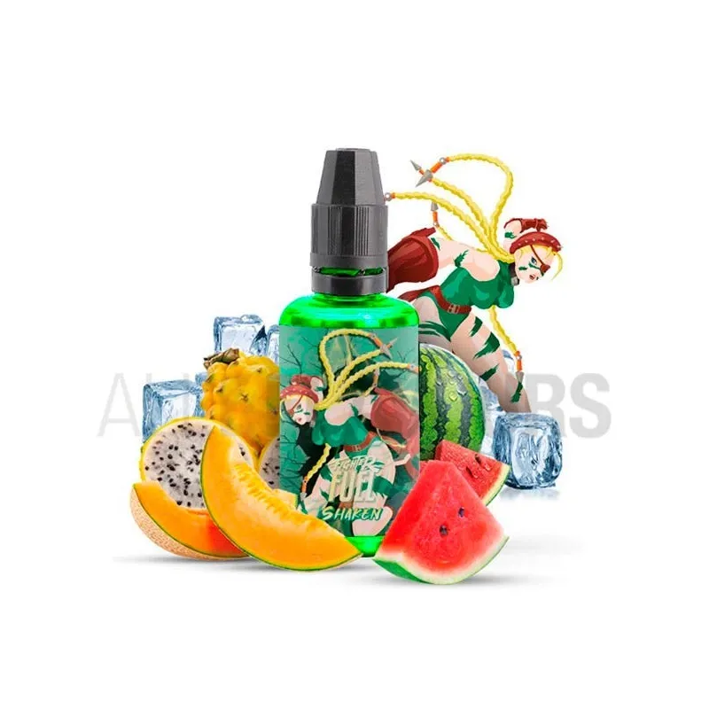 Aroma vapeo Shaken marca Fuel 30 ml con sabor a melón, sandía y pataya con efecto frío Aroma vapeo Shaken marca Fuel 30 ml con sabor a melón, sandía y pataya con efecto frío