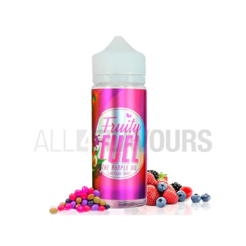 Líquido vaper sin nicotina económico Fruty Fuel 100 ml sabor chicle y fruto rojos Líquido vaper sin nicotina económico Fruty Fuel 100 ml sabor chicle y fruto rojos