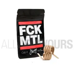 Resistencias artesanales FCKMTL 0.11 Ohmios Charro coils para vaper