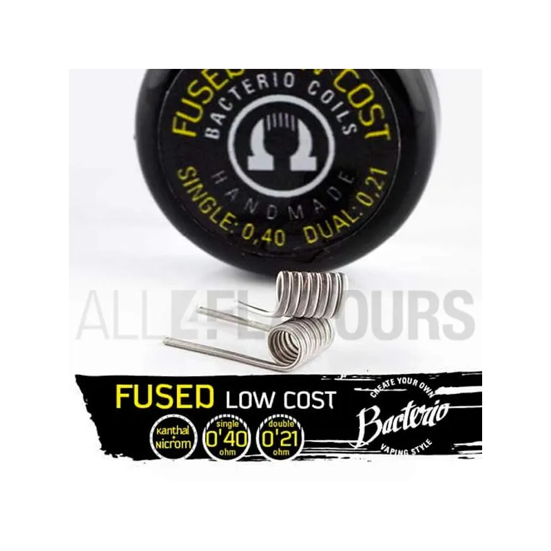 Low Cost Fused Coil 0.21 Ohm Bacterio Coils